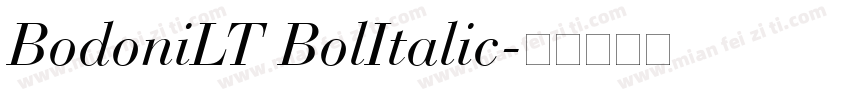 BodoniLT BolItalic字体转换